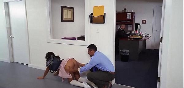  Latina cutie Victoria Valencia hot office fuck